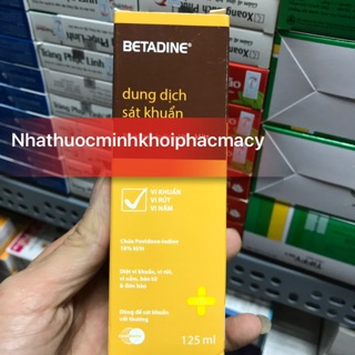 Dung dịch sát khuẩn betadine