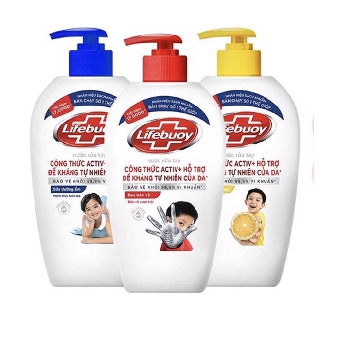 Nước Rửa Tay Lifebuoy 120g/ 180g Và 500g