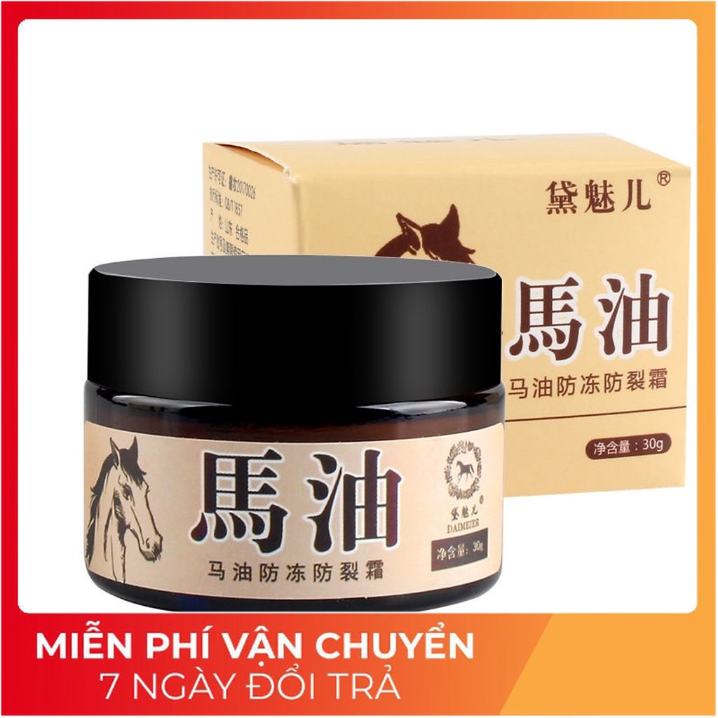 Hộp Kem Dầu Ngựa Nứt Gót Chân - Dưỡng Da Tay (cao_nhien_thith)