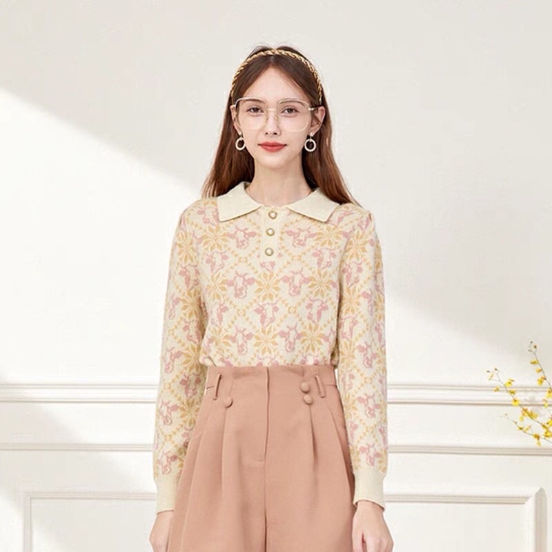 Áo len hoa CHIU-SHUI