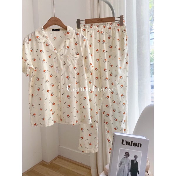 PIJAMA TAY CỘC QUẦN DÀI COMICHOUSE