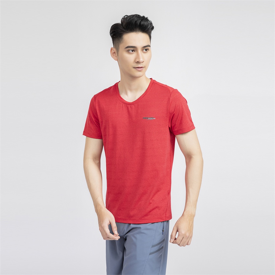 Áo thun nam cộc tay ARISTINO mặt vải sáng bóng và nhẵn mịn, khô thoáng, nhanh khô - ATS015S1