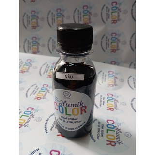 Nước nhuộm hoa humik color màu nâu chai 100ml
