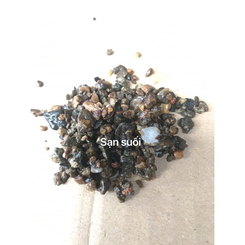 1kg sỏi suối setup tiểu cảnh, bê cá