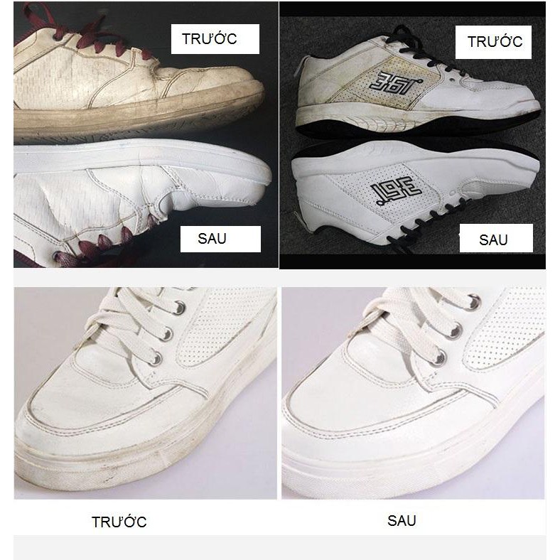 Chai vệ sinh giày Sneaker thể thao Shucare Super Plus White làm sạch vết bẩn, vết ố, làm mới sản phẩm đồ vải đồ da