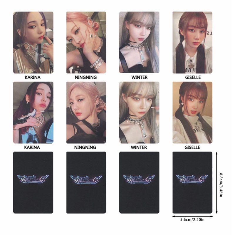 Set 8 Tấm Ảnh LOMO Card Aespa Nhóm Nhạc KARINA Ninging