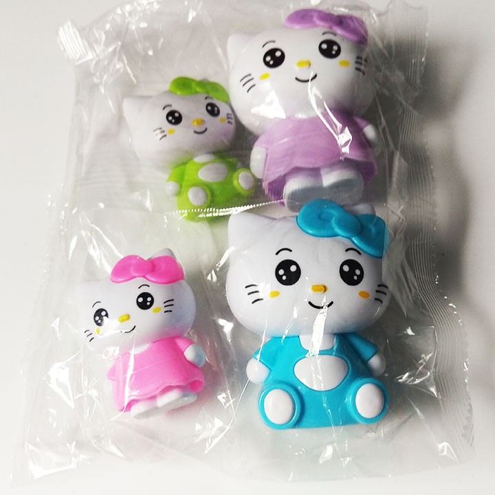 Combo 10 túi 40 mèo kitty trang trí bánh sinh nhật, phụ kiện trang trí bánh, topper cake