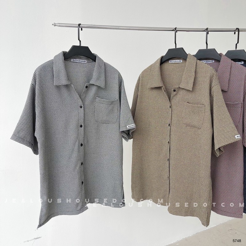 Áo sơ mi nam nữ, sơ mi ngắn tay ss01 Jealous Product 5748