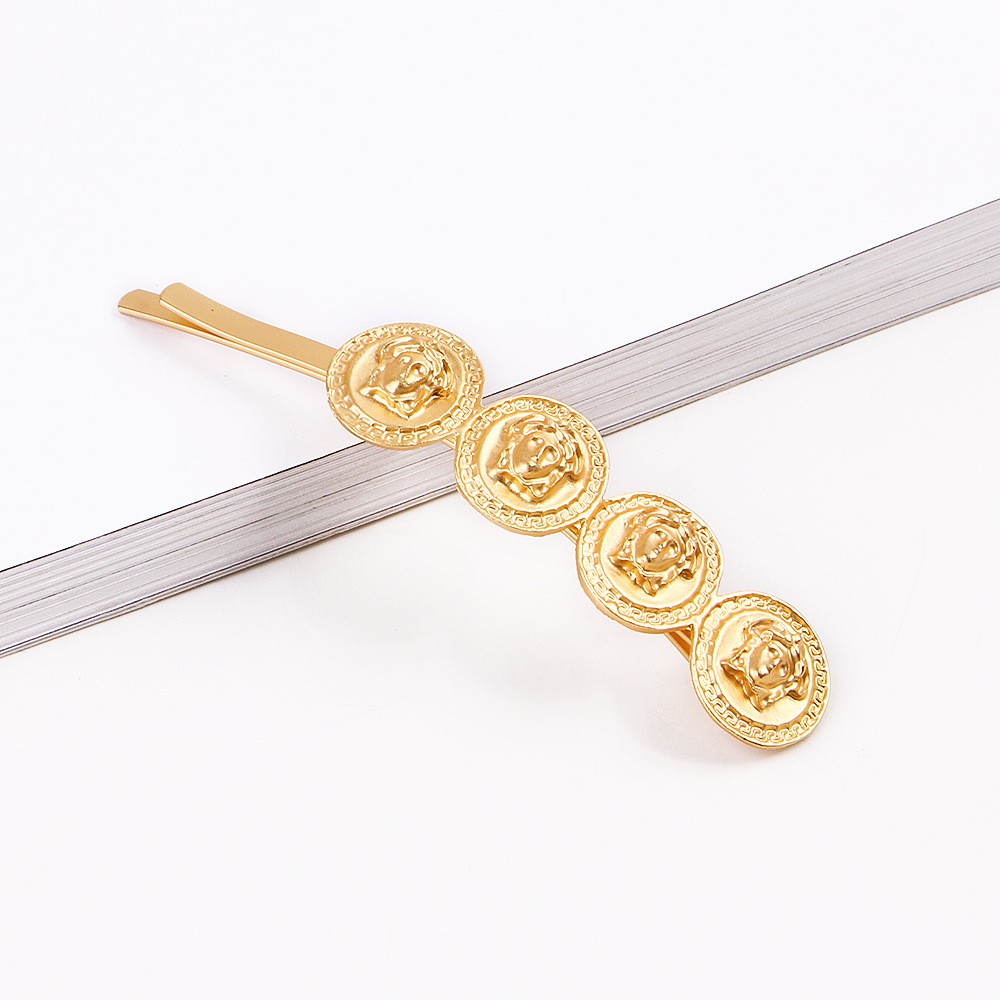 New fashion spring clip Mei*Du*sha metal texture clip side clip B19-A