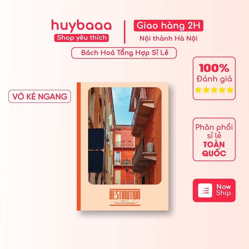 COMBO 5 Cuốn Vở Kẻ Ngang 72 Trang, vở cấp 2 kẻ ngang cho học sinh, tập vở viết kẻ ngang dày dặn