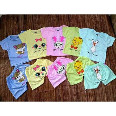 HÀNG LOẠI 1: Set 5 bộ cộc tai thỏ cotton 2 chiều