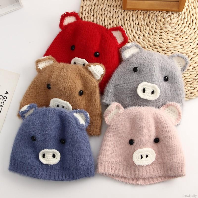 Mũ len ấm áp thiết kế xinh xắn cho bé