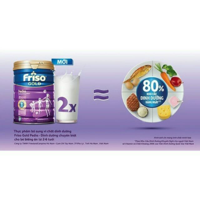 [Nhập MKBFRISO07 GIẢM 5%]Sữa Friso pedia lon 900g tặng khay ăn dặm