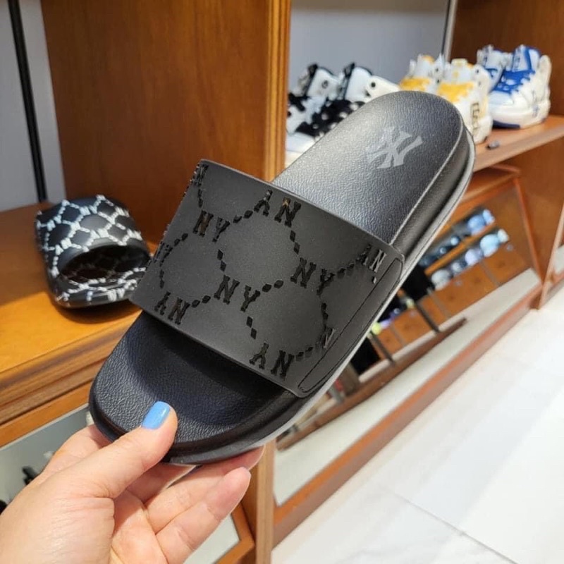 [ảnh thật/hàng xuất]Dép Ml.B YANKEES 2 màu Đen-Be (Hàng sẵn)