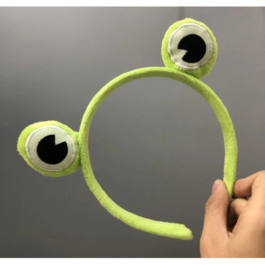 Băng Đô Ếch Xanh 3D Siêu Cute Loại Khung Cứng Cài Tóc