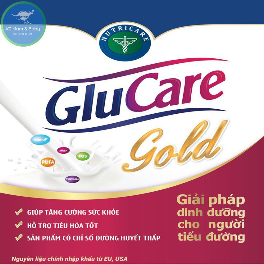 Sữa bột Nutricare Glucare Gold dinh dưỡng cho người tiểu đường (900g)