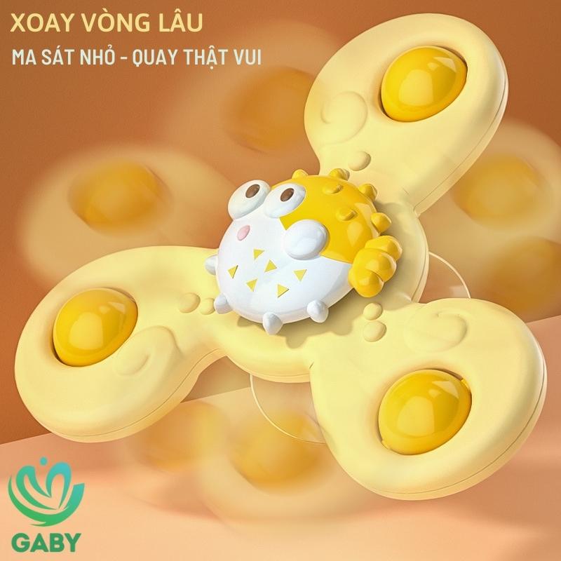 Con quay spinner dính tường bằng nhựa cao cấp GABY bộ 3 con quay siêu bền chủ đề sinh vật biển