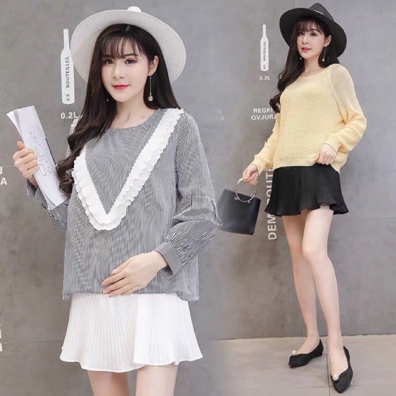 chân váy bầu hàng qccc(ảnh thật )