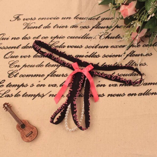 Bộ 5 quần lót lọt khe ren lưới đồ lót chữ T quyến rũ kiểu Hàn | BigBuy360 - bigbuy360.vn