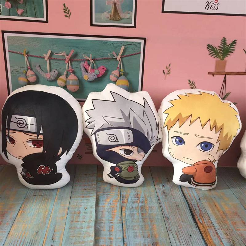 Gối Nhồi Bông Hình Naruto Boruto Kakashi Sasuke Itachi Gaara Làm Quà Tặng Cho Bé