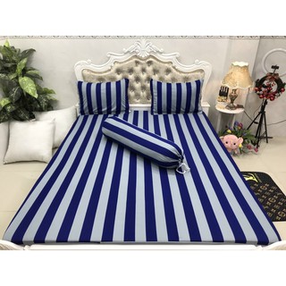 Bộ Drap Thun HAN QUOC 3D mát lạnh 4 món