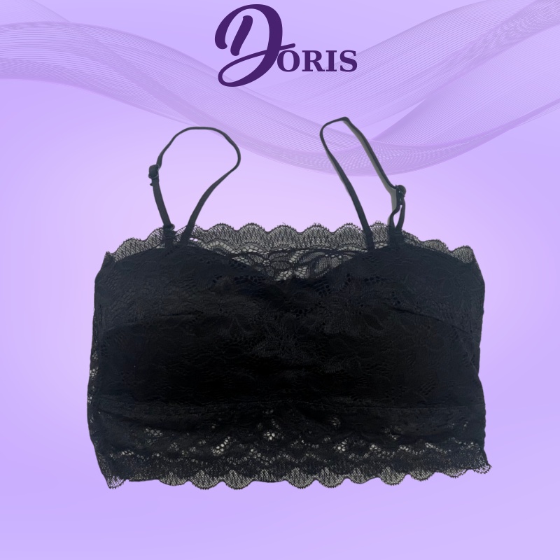 Áo Lót Ngực Bra Cotton Phối Ren Mềm Mại Co Dãn DORIS 9001