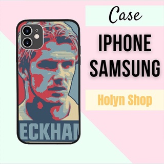 Ốp Màu Đen In Hình Cầu Thủ Bóng Đá David Beckham Hot Trend Cao Cấp mcm cho IPHONE SAMSUNG MAN20211013