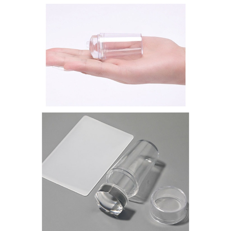 [Hàng mới về] Đầu nhấn in họa tiết móng tay bằng silicon tiện lợi