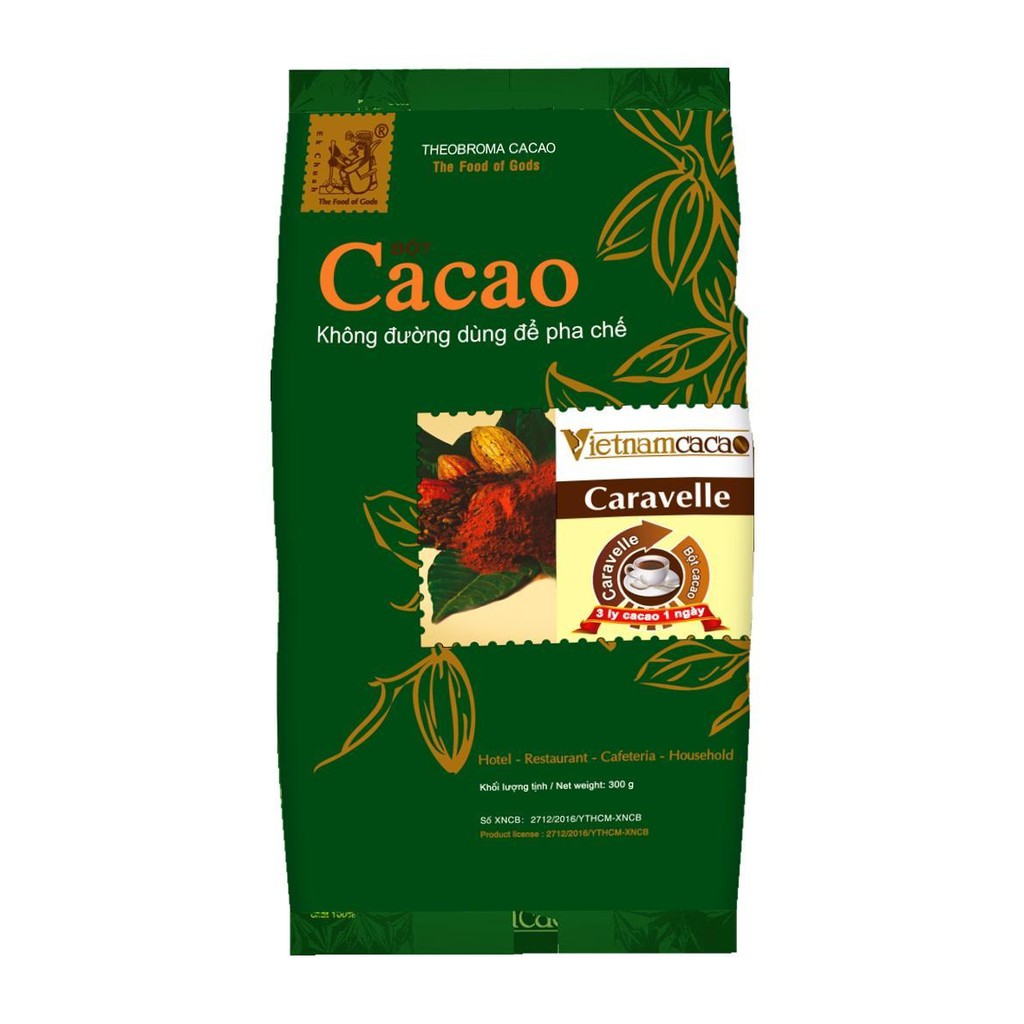 Bột Cacao Caravelle Không đường để pha chế