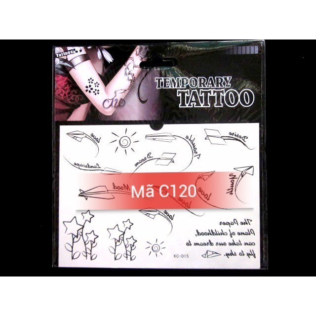 Hình xăm dán máy bay C120