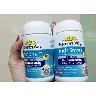 Kẹo dẻo multivitamin + Fish oil Nature's way kids 50v