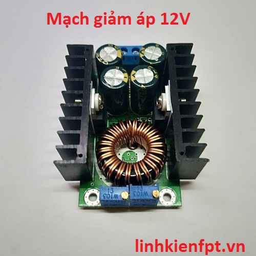 Mạch giảm áp 12a – 24v buck .