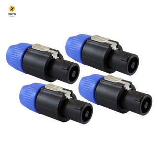 Bộ 4 đầu cắm loa tương thích với neutrik speakon nl4fc,nl4fx