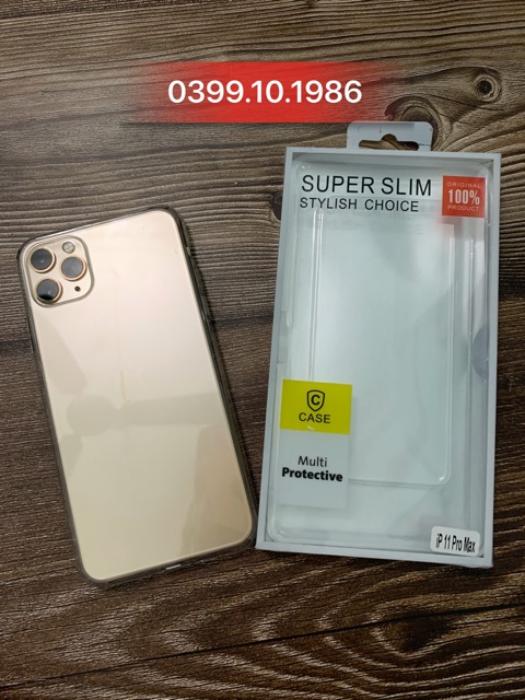 Ốp lưng trong suốt chống ố SUPER SLIM cực chất ( Đủ mã từ IP6 đến Pro Max )