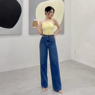 ÁO YẾM THUN GÂN BASIC ZAREEN THU132 SỌC VÀNG