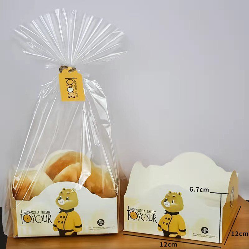 Set 100 túi bánh cookies thành thấp , thành cao