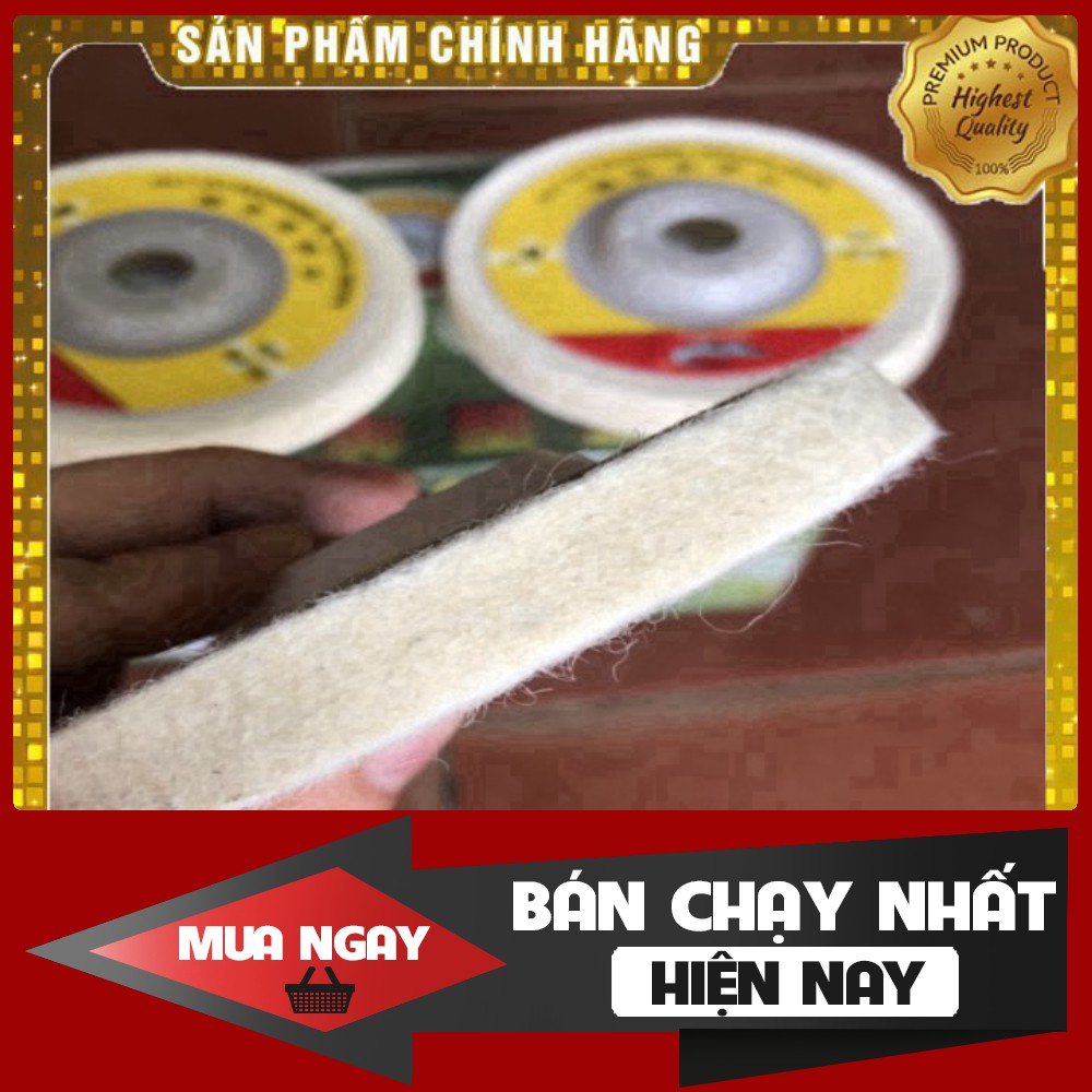 [ HÀNG CHÍNH HÃNG - GIÁ SẬP SÀN ] Bánh Nỉ Đánh Bóng 100mm LOẠI XỊN (5 cái)