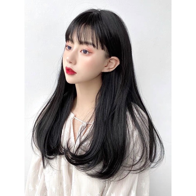 Tóc Giả Nguyên Đầu Cúp Bầu 45cm Qs160