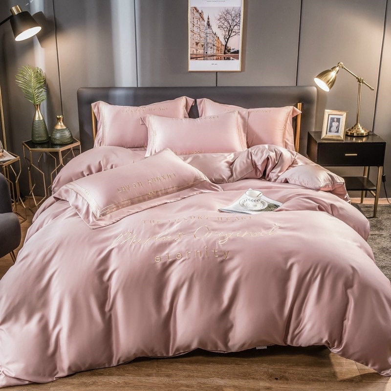 Set Chăn Ga Gối Lụa Marlas_Hàng Cao Cấp Nhập Khẩu Nguyên Tem Mác Túi