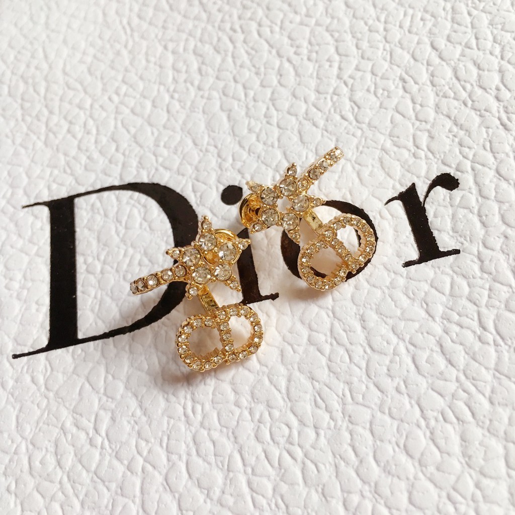DIOR Bông Tai Thời Trang Hình Ngôi Sao Năm Cánh