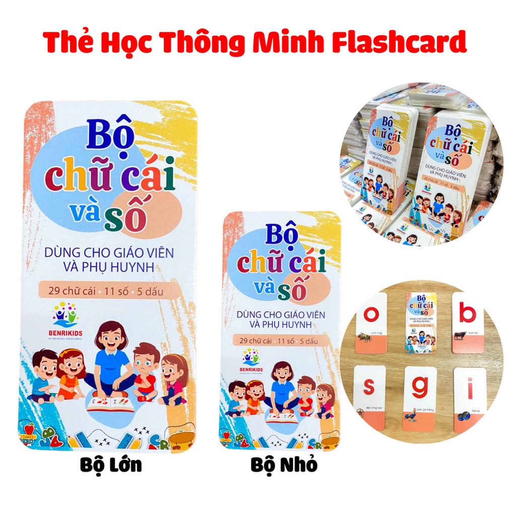 Bộ Thẻ Flascard, Giáo Cụ Montessori Cho Bé Học Chữ Cái, Số Đếm Và Luyện Viết Từ Sớm