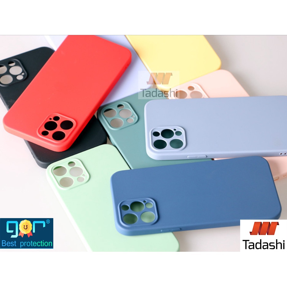 Ốp dẻo màu Gor iPhone 12 Pro Max, 12 Pro, 12/ 13 Pro Max, 13 Pro, iphone13 Nhám, Có Gờ Bảo Vệ Camera - Hãng Gor