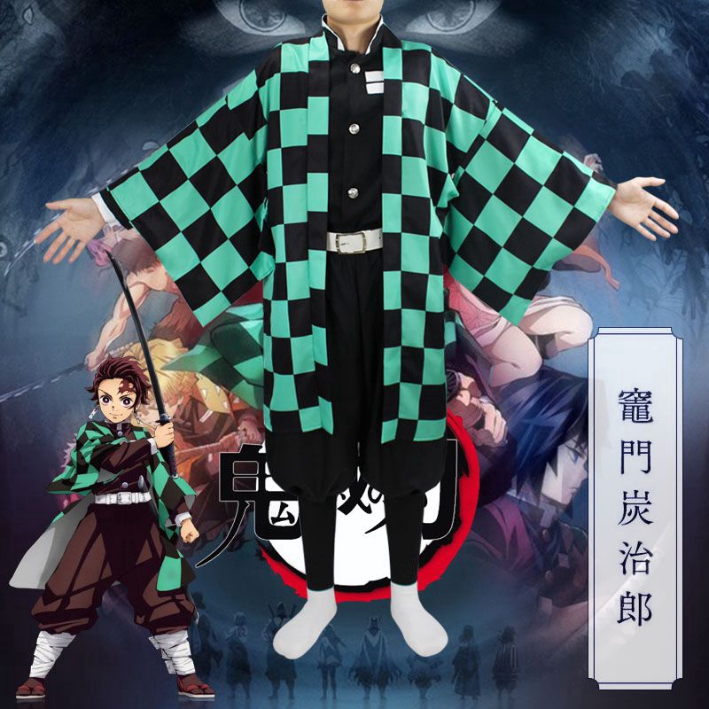 Bộ đồ hóa trang nhân vật Tanjirou trong phim hoạt hình Kimetsu no yaiba