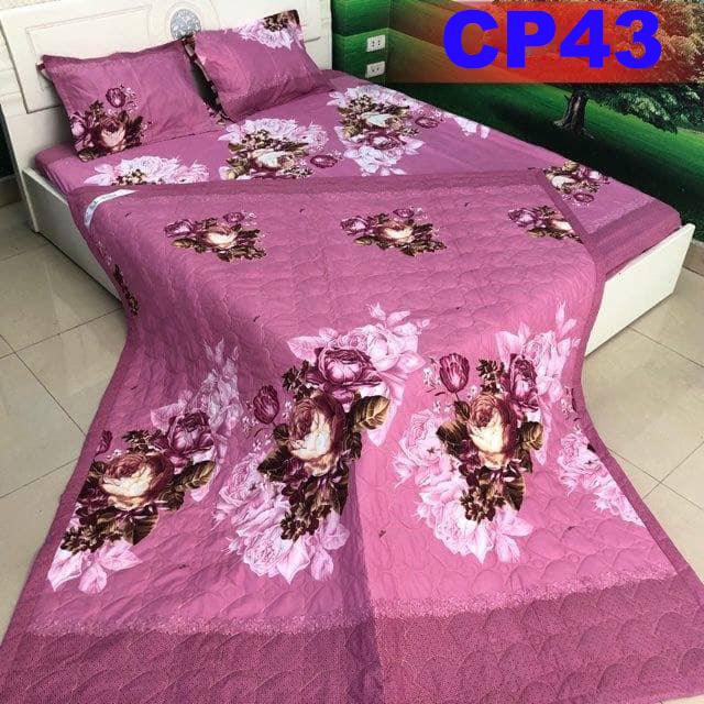 Bộ chăn ga gối Cotton Poly 5 món cao cấp Set chăn hè điều hòa