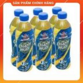 Lốc 6 chai Nước uống vận động Number1 active chanh muối 455ml