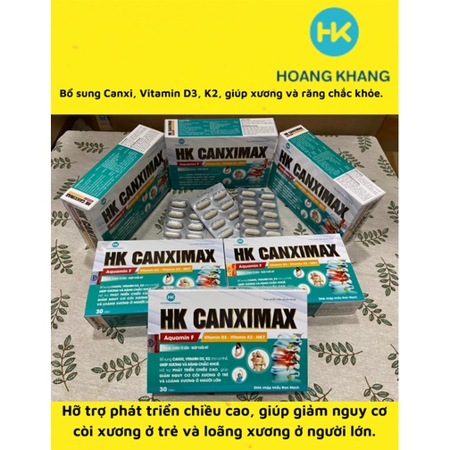 HK CANXIMAX VIÊN GIÚP XƯƠNG VÀ RĂNG CHẮC KHỎE