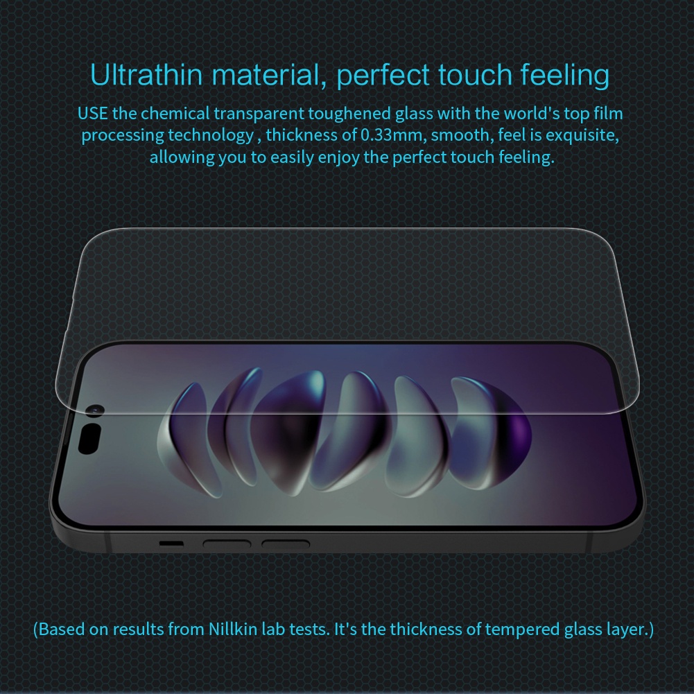 Kính Cường Lực 9H Chống Chói &amp; Dấu Vân Tay NILLKIN Cho iPhone 14 Pro