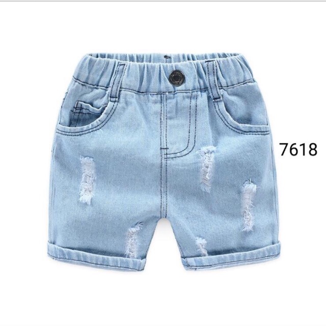 Quần short bò bé trai