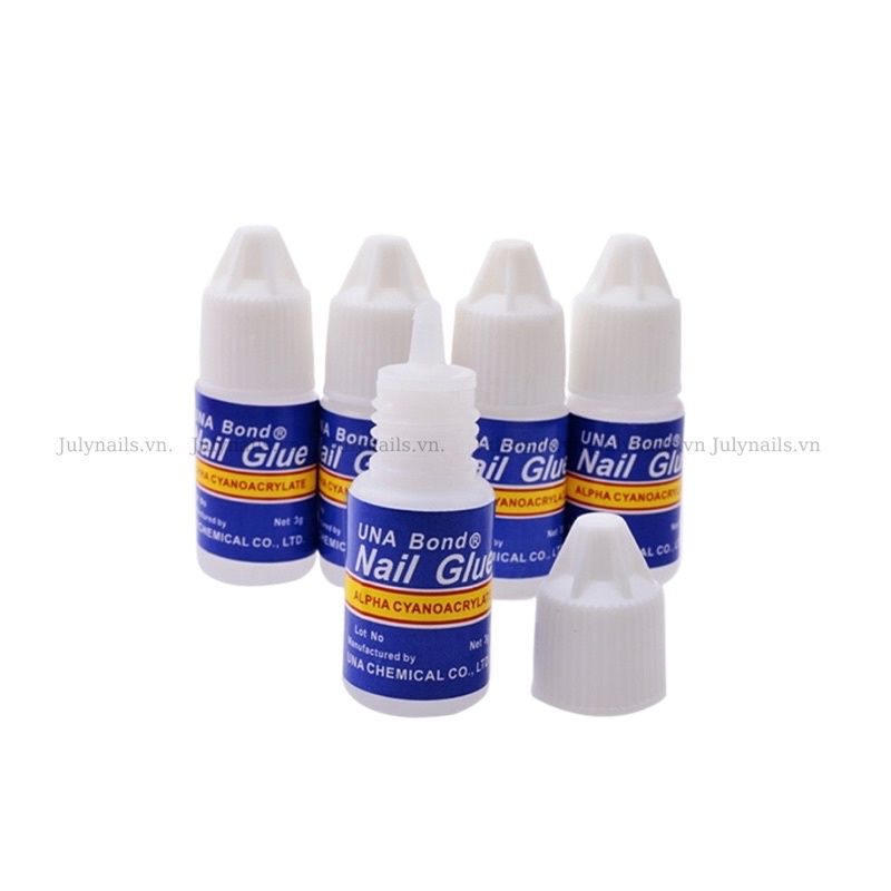 Keo dán móng giả siêu chắc nail glue 3gr 1 chai nhỏ gọn gắn nail box móng úp thiết kế giá rẻ siêu bền julynails.vn