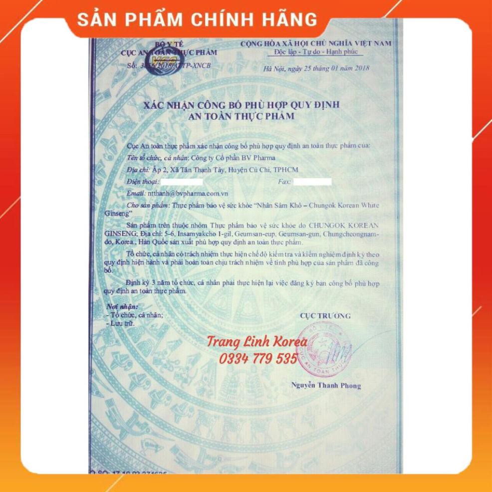 Hồng Sâm Khô Hộp Sắt, Sâm Củ Khô Hộp Thiếc Bio Hàn Quốc | BigBuy360 - bigbuy360.vn